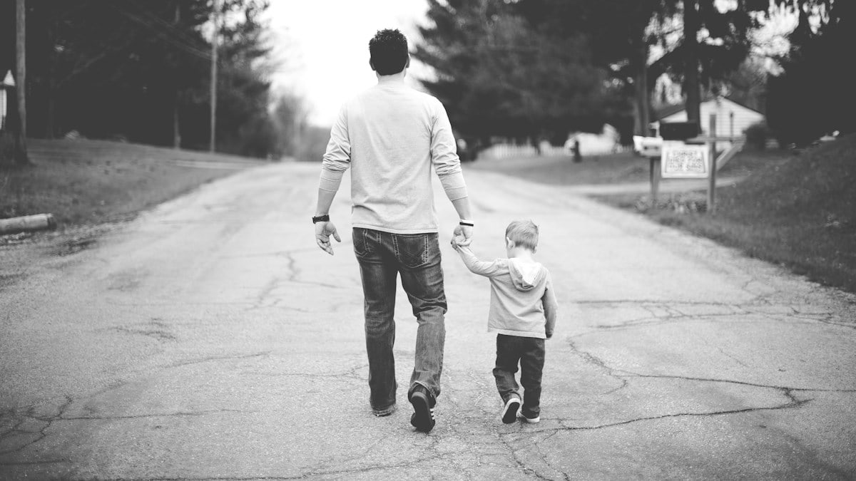 Dad toddler child